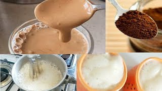 Coffee/5 Ways Of HOT FOAMY COFFEE BEATING IN / 5 अलग-२ और आसान तरीके झाग वाली काफी घर पर बनाना सीखें