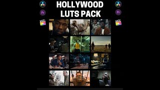 Hollywood movie LUTs