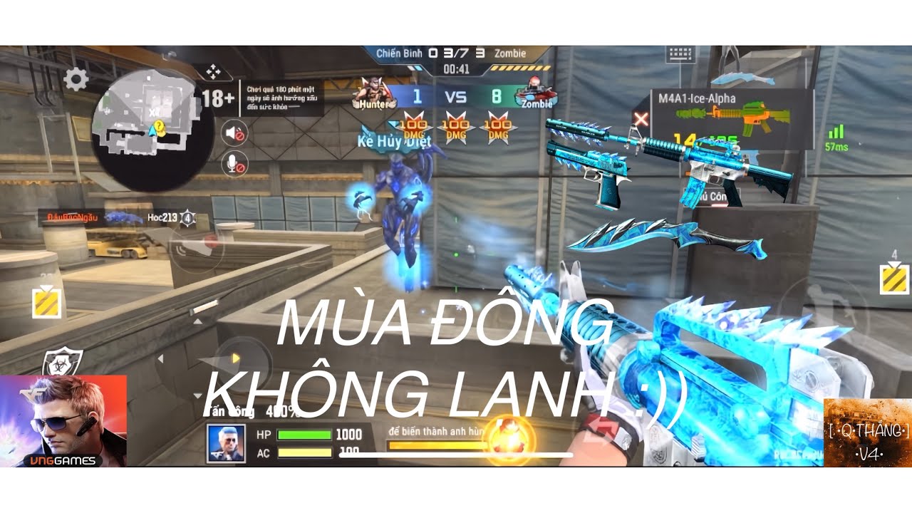 [CF MOBILE]:Set M4A1 Ice-Alpha:Lạnh Từ Nòng Súng ! • Thắng CFL