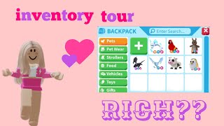 Adopt me RICH Inventory TOUR! | lillyxsnow