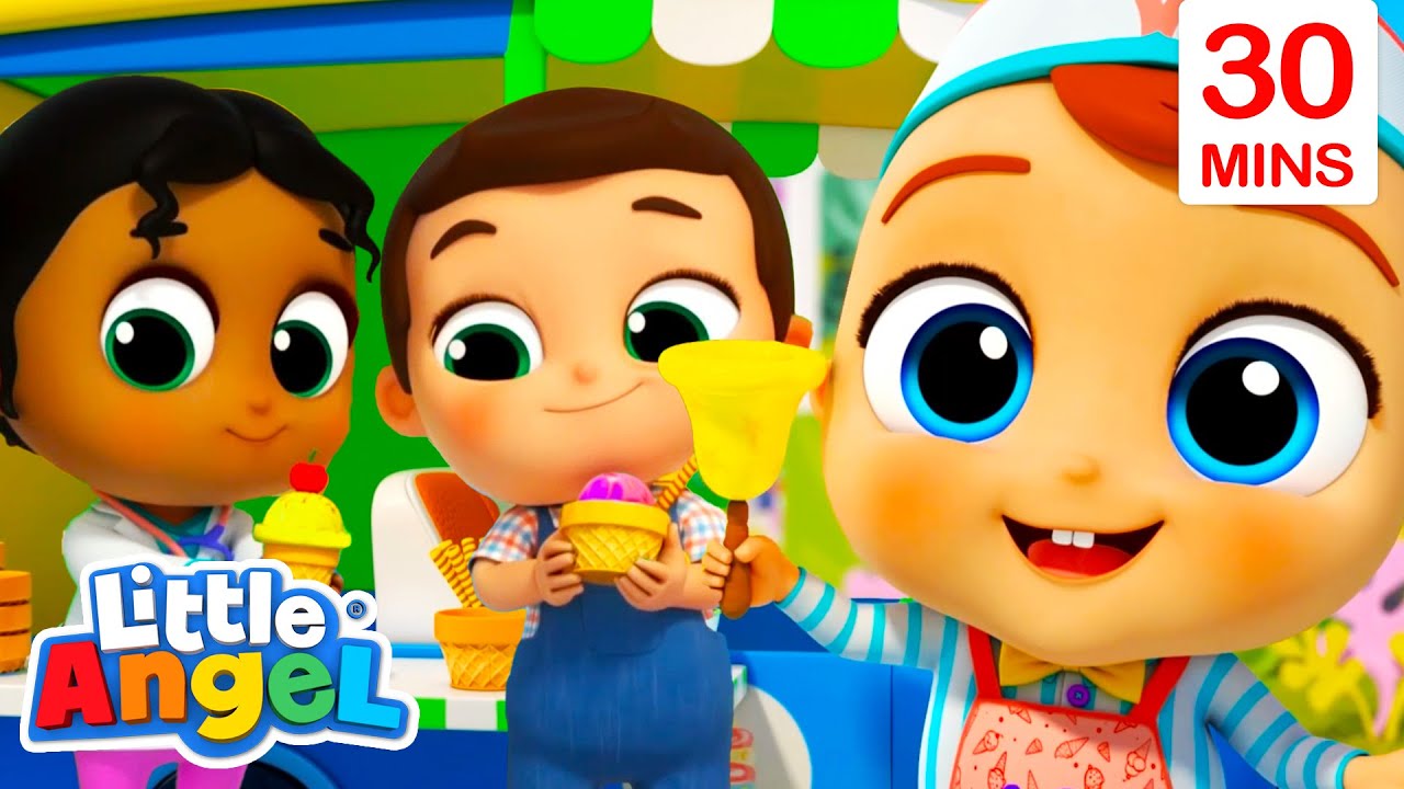 Ice Cream Van Song Job and Career Songs LittleAngel Nursery Rhymes