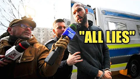 "THE MATRIX IS TRYING TO K*LL ME" Handcuffed Andrew Tate Spils Out