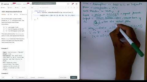 Leetcode 1041 - Robot Bounded In Circle