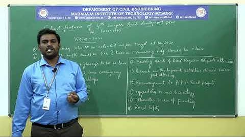 Present Scenario of Road Development in India/5/Module 1/ 18CV56/ Session 7