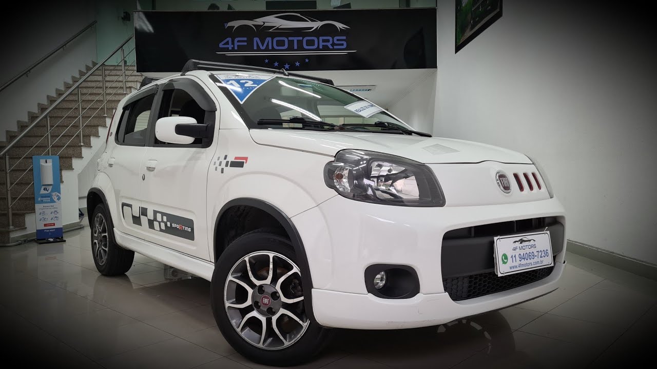 Fiat uno way sporting 1 4 flex 2012 baixo km na cor branca youtube