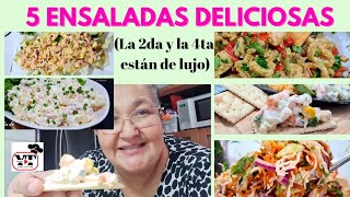 5 ENSALDAS FRESCAS Y SANAS QUE AMARÁS la 2da y la 4ta son mis favoritas