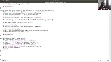 strcpy function from string.h implementation in C