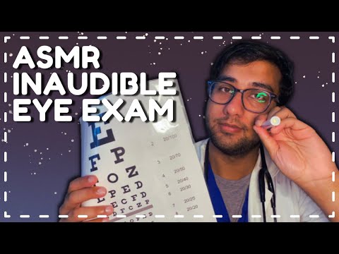 ASMR Doctor Roleplay: Inaudible Whisper Eye Examination.