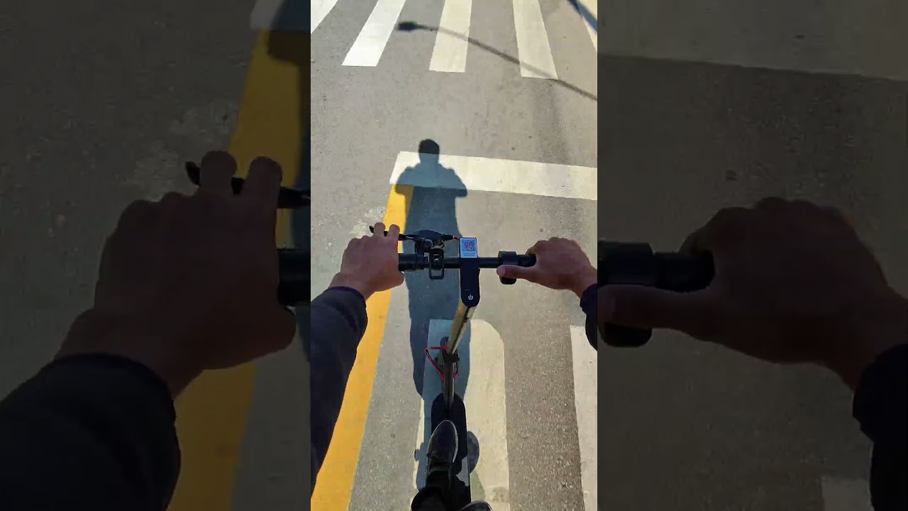 Meu trajeto até o escritório de patinete elétrico! 🤩 #Shorts