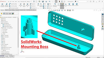 SolidWorks Fastening Feature Mounting Boss