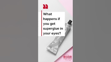 What happens if you get superglue in your eyes? #SuperGlue #PoisonPrevention #EyelashGlue #Glue