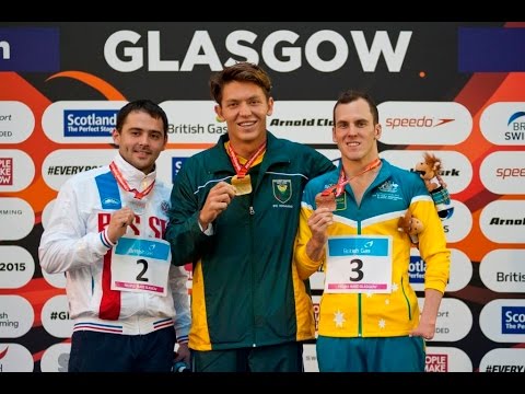 Men's 100m Breaststroke SB9 | Victory Ceremony | 2015 IPC Swimming World Championships Glasgow