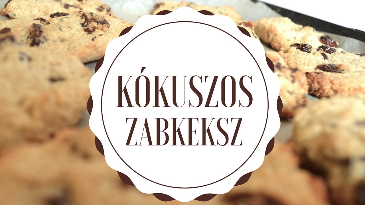 Kókuszos zabkeksz - video recept