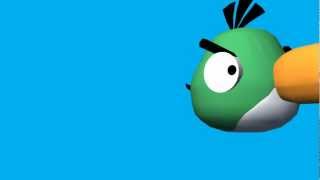 angry birds / green bird animation - \