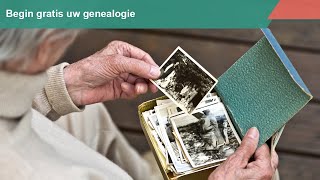 Begin Gratis Uw Genealogie