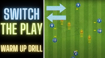 Switch The Play/Point Of Attack | Warm Up Drill | u10, u11, u12 | Football/Soccer