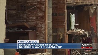 House explosion causes eyesore Omaha neighbors want it cleaned up