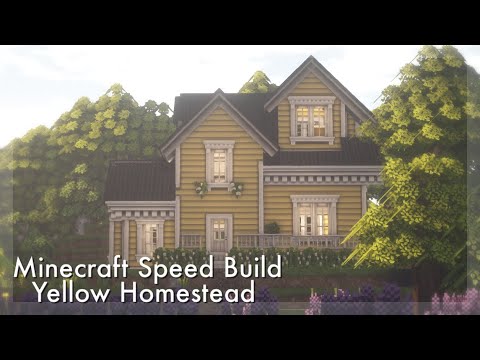 Minecraft Speed Build Yellow Semi Detached Home Cocricot Mod Youtube