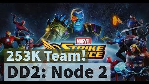 253K Team! Dark Dimension 2: Node 2 Playthrough | Marvel Strike Force - Free to play