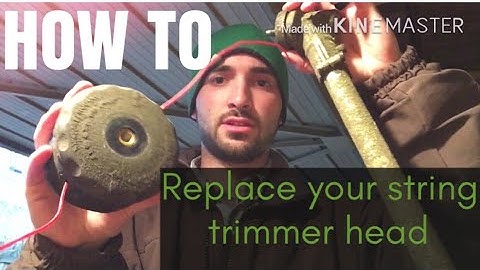 How to replace your string trimmer head Echo SRM 225