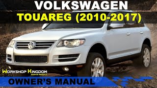 VOLKSWAGEN TOUAREG (2010-2017) Owner's User Manual - English - PDF Download