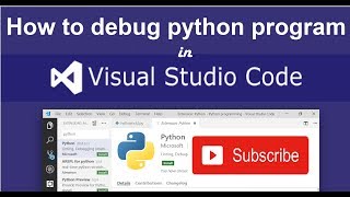 how to debug python code in visual studio code