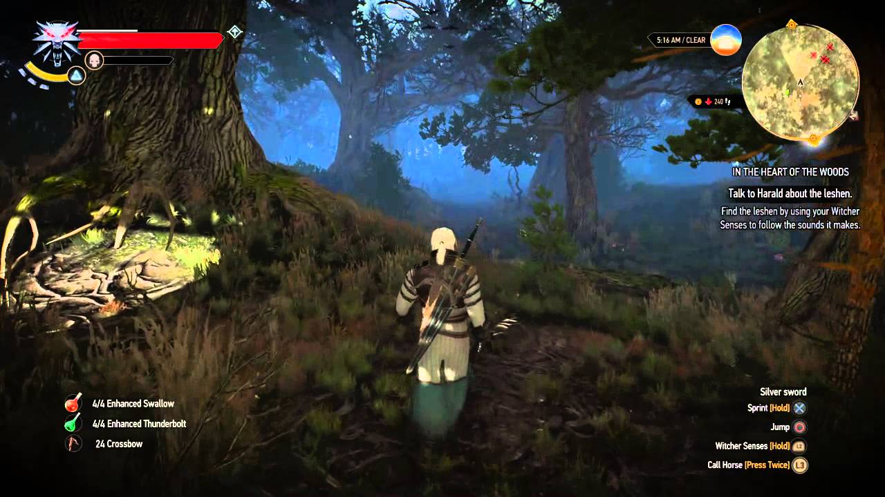 The Witcher 3 In The Heart Of The Woods (Killing The Leshen).