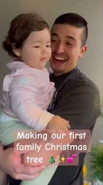 Making our very first Christmas tree as a family 🎄✨💗🙌🥰 #family #christmas