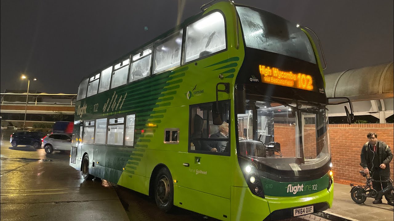 FULL ROUTE VISUAL | Route 102: High Wycombe - Heathrow Airport | 610 ...