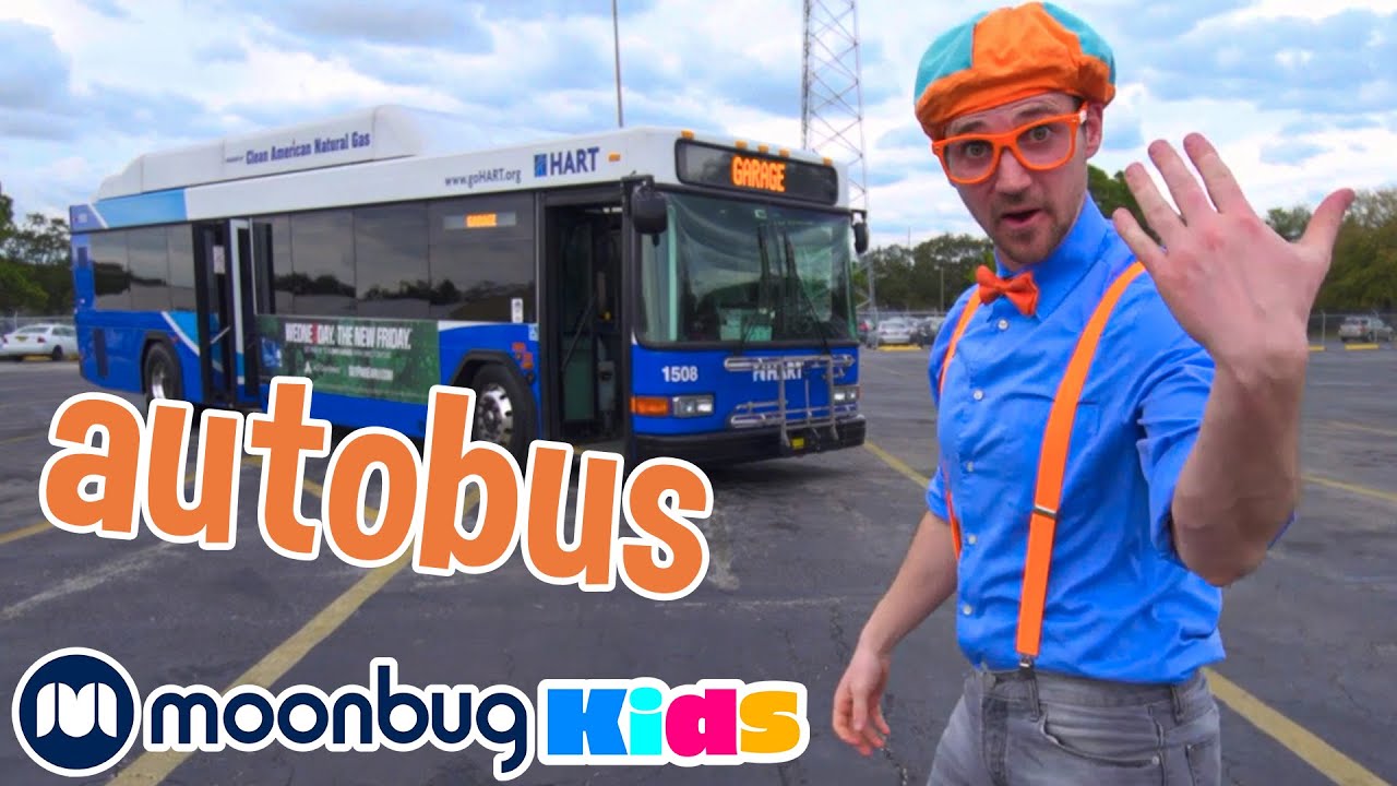 Blippi alla scoperta dell'autobus | BLIPPI per bambini 