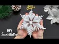 SNOWFLAKE ❄ FROM GLITTER FOAM / HOMEMADE CHRISTMAS DECORATIONS / CHRISTMAS CRAFT