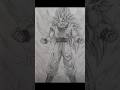 how to draw goku super saying 3[easy drawing] #anime #animeeart #dragonballdrawing #shorts