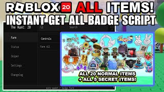 [ FREE UGC ] Roblox The Hunt 2.0 Script - Instant Auto Farm Badges!