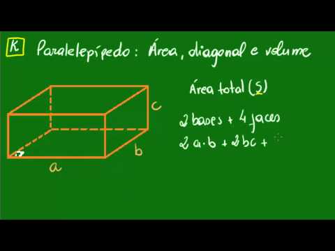 Vídeo: Como Encontrar A área De Uma Face De Um Paralelepípedo
