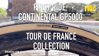 First ride: Continental GP5000 TDF Collection cream sidewall tyres + SciCon  Aerotech sunglasses