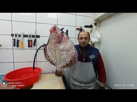 KALKAN BALIĞI NASIL TEMİZLENİR DEDİK BAŞINA GEÇTİK.