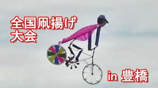 凧好き集合　全国凧揚げ大会in豊橋  All over Japan kite flying event in Toyohashi. (Layang-layang sepeda)