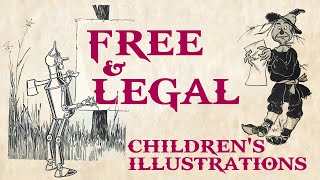 FREE and LEGAL Children's Illustrations & Text  Artist Resource for Print on Demand or Publishing