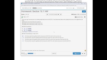 Math 1401 Section 10.1 - The Language of Hypothesis Testing