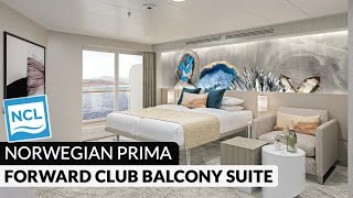 Norwegian Prima | Forward-Facing Club Balcony Suite with Large Balcony Tour & Review 4K | NCL PR1MA