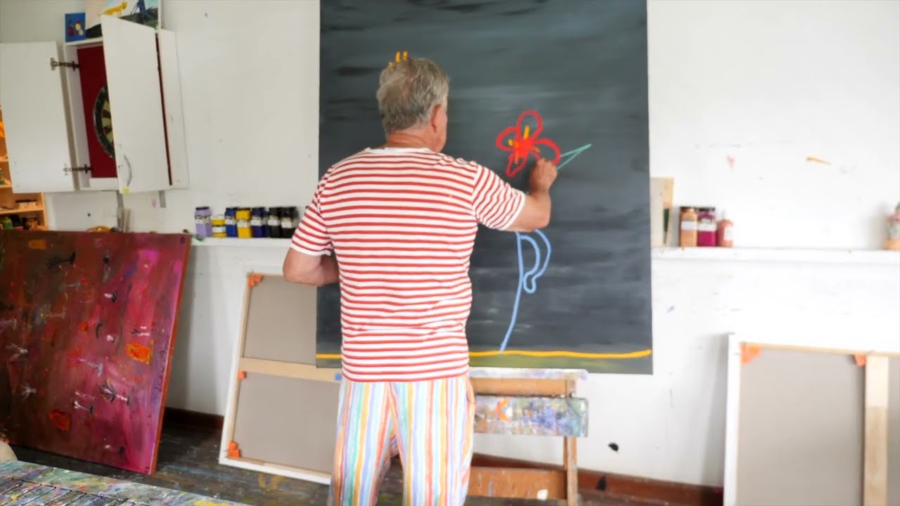 Ken Done: Big Vase - work in progress