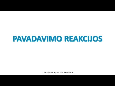 Pavadavimo reakcijos (9 kl.)