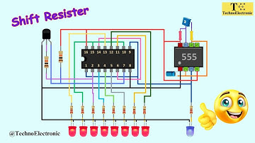 CD4015 LED Chaser Circuit | NE555