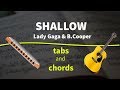 Shallow - guitar and harmonica / chords & tabs