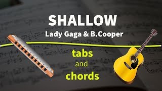 Shallow - guitar and harmonica / chords & tabs chords