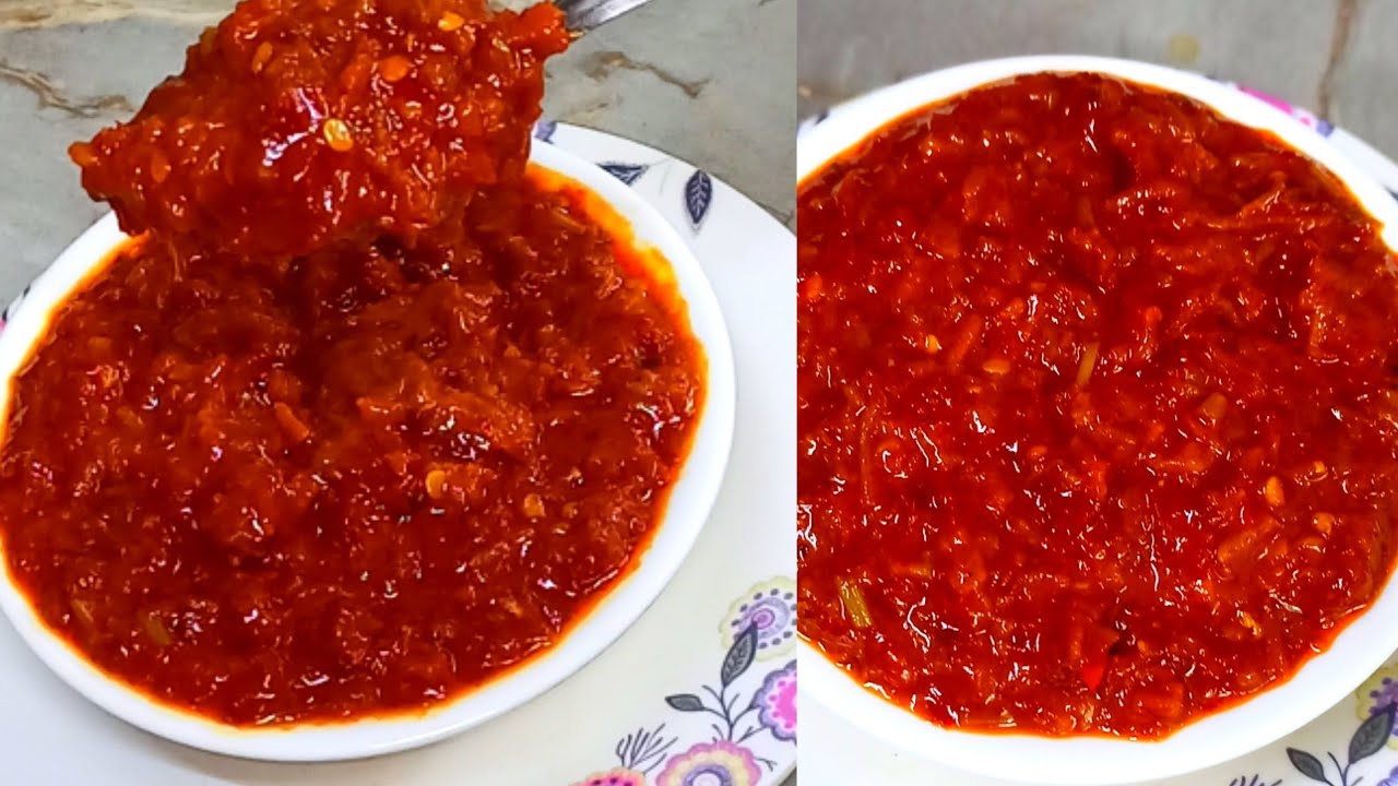 spicy schezwan chutney recipe with one secret ingredients how to make homemade schezwan