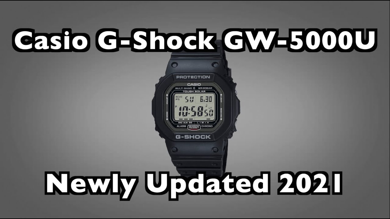 Casio G-Shock GW-5000U updated 2021 newest version