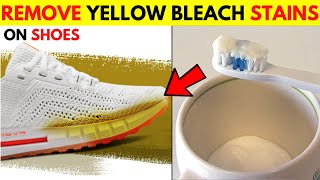 Best Way to Remove Yellow Bleach Stains from White Shoes