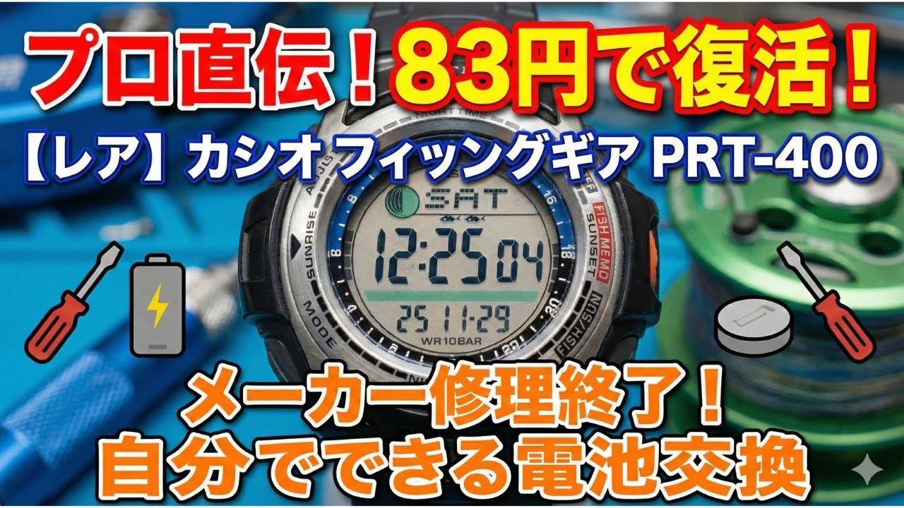 How to Replace the Battery in a Casio PRT-400! Refurbish a