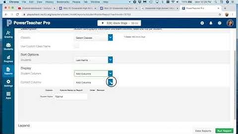 Printing Rosters in PowerSchool